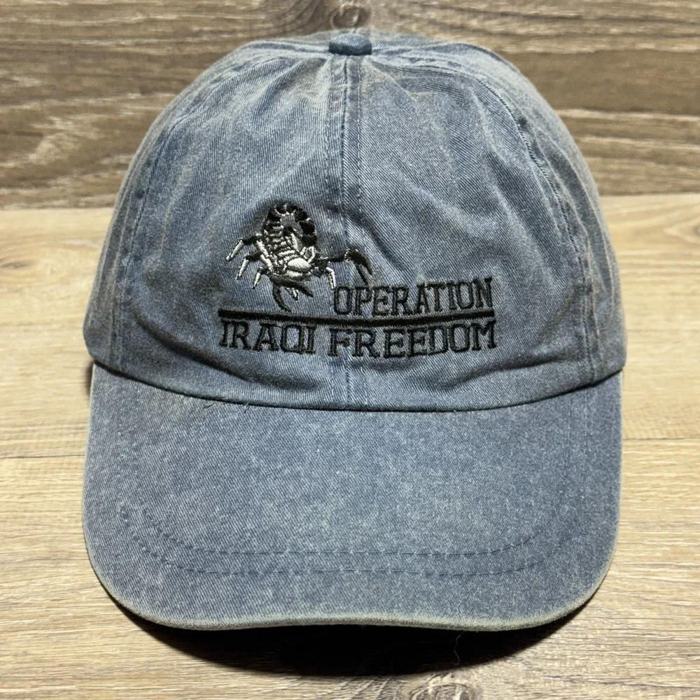Operation Iraqi Freedom‎ Cap Hat Luna Basics Adjustable Baseball Military USA